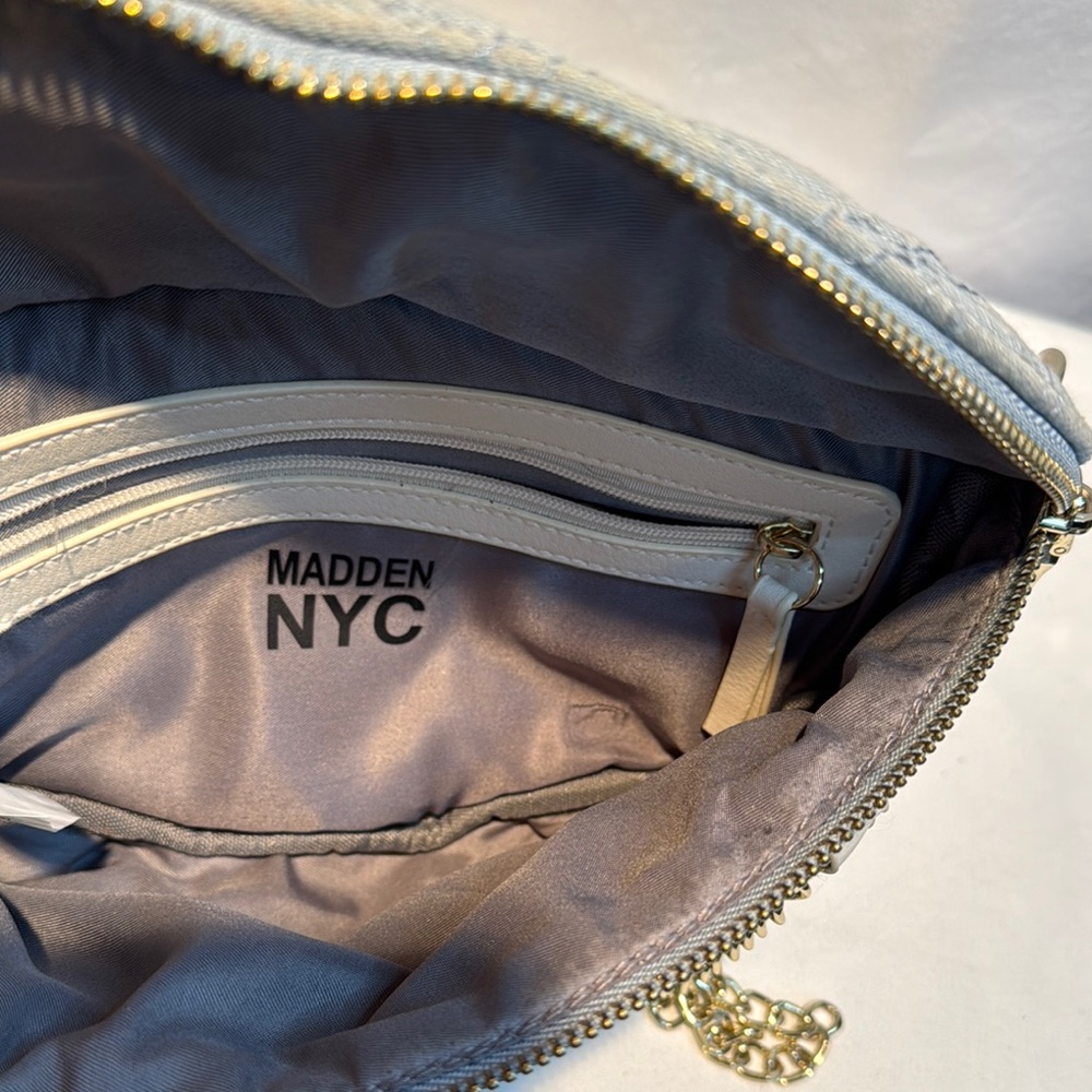 Quilted Blue Crossbody Bag - Picture 6 of 12